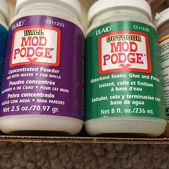 Plaid Mod Podge kit that contains most of the items you would need for projects. - Picture 3 of 13